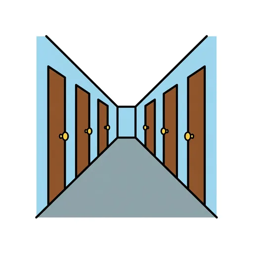 Pictograma de pasillo (objetos cotidianos) para SAAC y logopedia