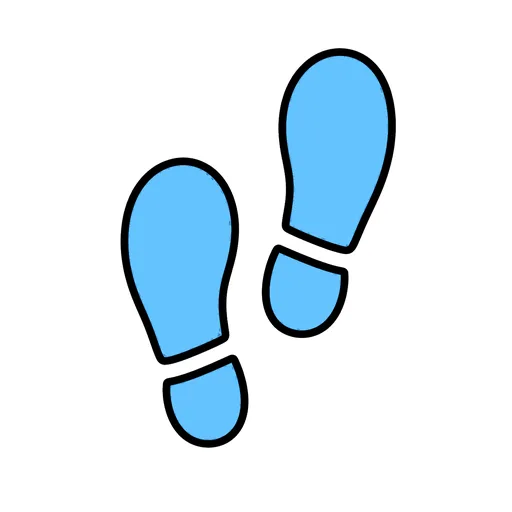 Pictograma de pasos (objetos cotidianos) para SAAC y logopedia
