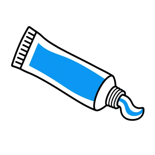 Pictograma de pasta de dientes (objetos cotidianos) para SAAC y logopedia