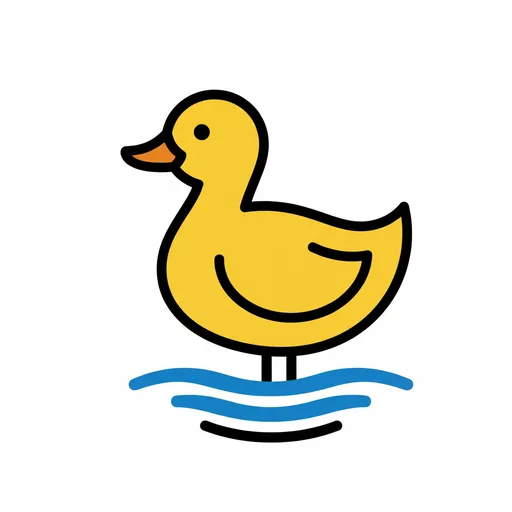 Pictograma de pato (animales) para SAAC y logopedia