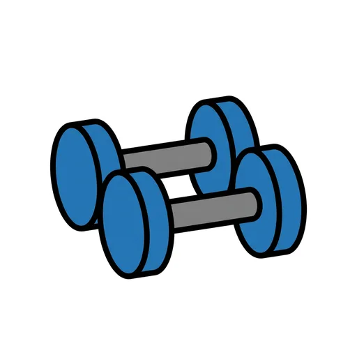 Pictograma de pesas (objetos cotidianos) para SAAC y logopedia