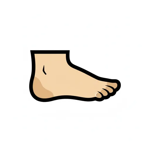 Pictograma de pie (cuerpo y salud) para SAAC y logopedia