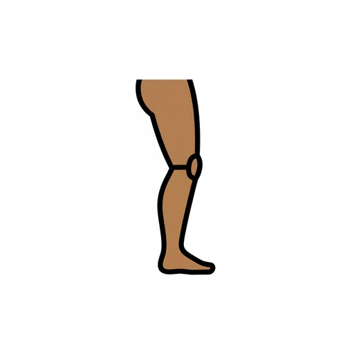 Pictograma de pierna (cuerpo y salud) para SAAC y logopedia