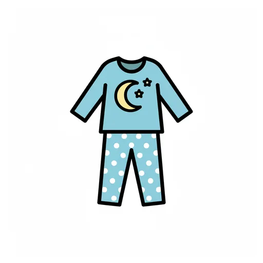 Pictograma de pijama (ropa y complementos) para SAAC y logopedia
