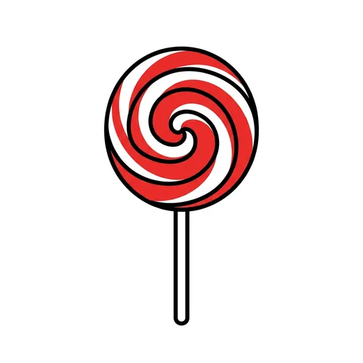 Pictograma de piruleta (comida y bebida) para SAAC y logopedia