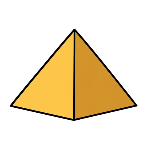Pictograma de pirámide (lugares y transporte) para SAAC y logopedia