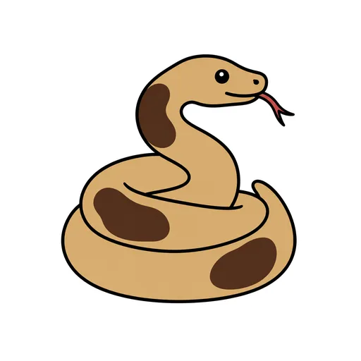 Pictograma de pitón (animales) para SAAC y logopedia
