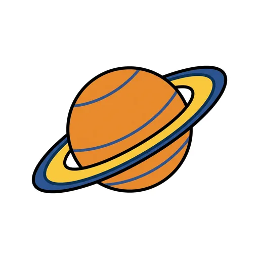 Pictograma de planeta (objetos cotidianos) para SAAC y logopedia