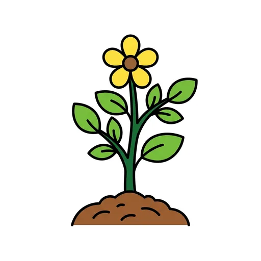 Pictograma de planta (objetos cotidianos) para SAAC y logopedia