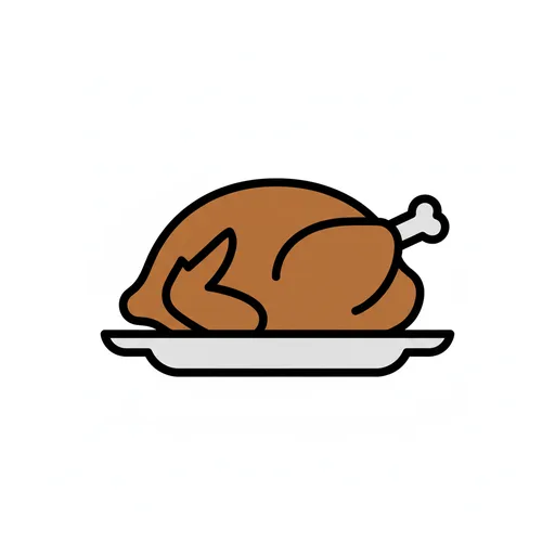 Pictograma de pollo (comida y bebida) para SAAC y logopedia