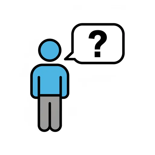 Pictograma de preguntar (acciones y verbos) para SAAC y logopedia