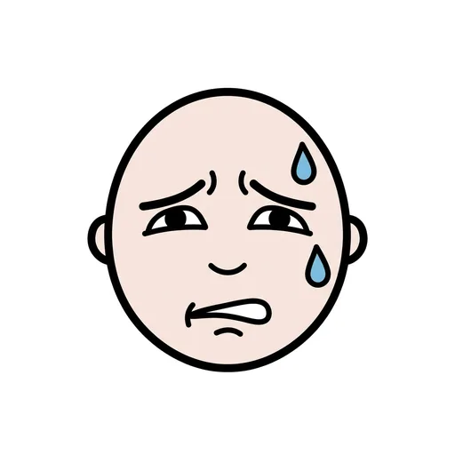 Pictograma de preocupado (emociones y sentimientos) para SAAC y logopedia