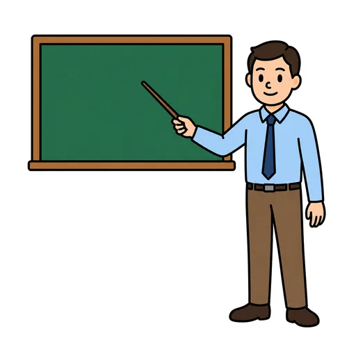 Pictograma de profesor (familia y profesiones) para SAAC y logopedia