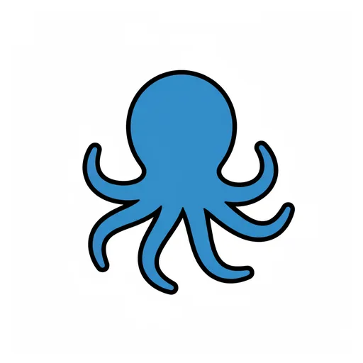 Pictograma de pulpo (animales) para SAAC y logopedia