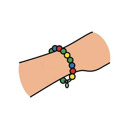 Pictograma de pulsera (ropa y complementos) para SAAC y logopedia