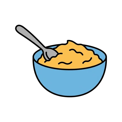 Pictograma de puré (objetos cotidianos) para SAAC y logopedia