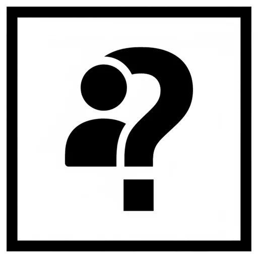 Pictograma de quién (palabras y comunicación) para SAAC y logopedia