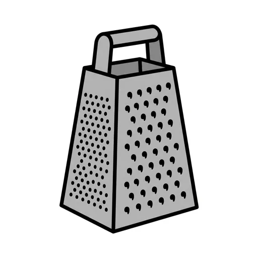 Pictograma de rallador (objetos cotidianos) para SAAC y logopedia
