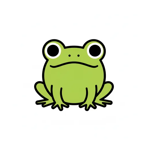 Pictograma de rana (animales) para SAAC y logopedia