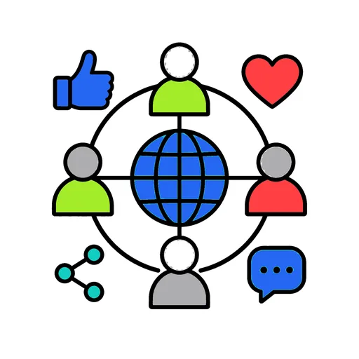 Pictograma de redes sociales (ocio, música y tecnología) para SAAC y logopedia