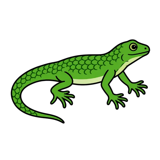 Pictograma de reptil (animales) para SAAC y logopedia