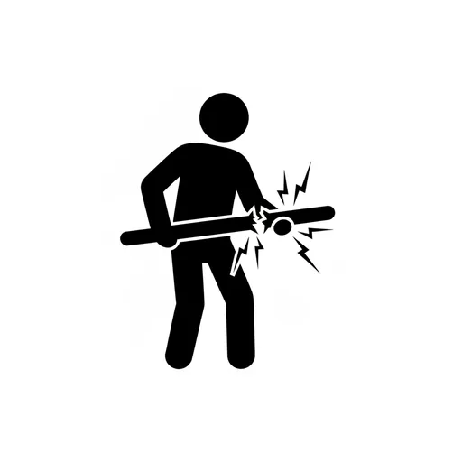 Pictograma de romper (acciones y verbos) para SAAC y logopedia