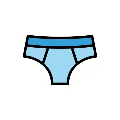 Pictograma de ropa interior (ropa y complementos) para SAAC y logopedia