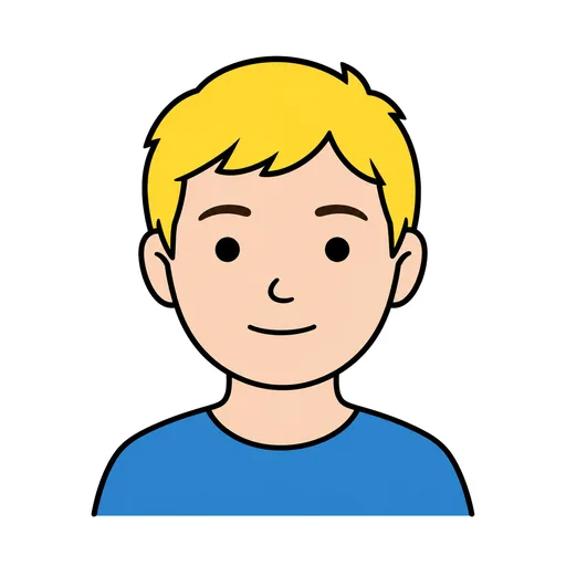 Pictograma de rubio (emociones y sentimientos) para SAAC y logopedia