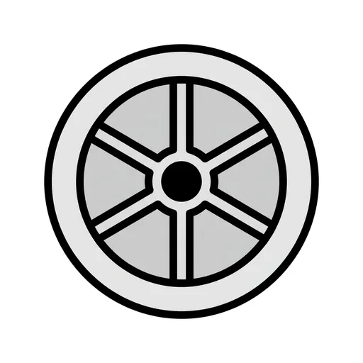 Pictograma de rueda (objetos cotidianos) para SAAC y logopedia