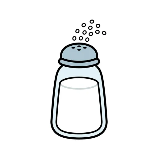 Pictograma de sal (comida y bebida) para SAAC y logopedia