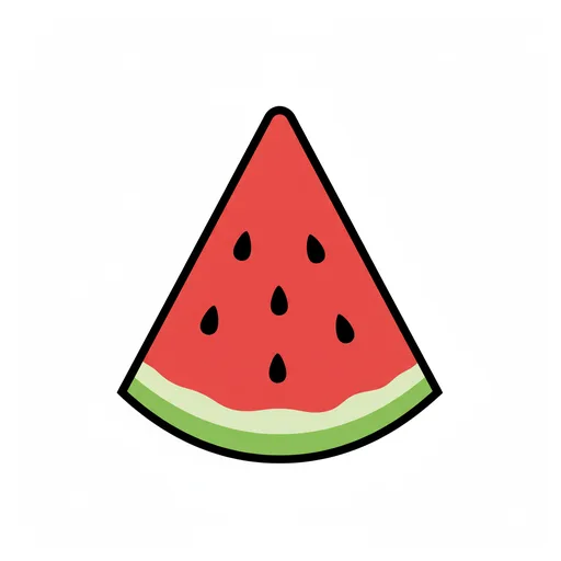 Pictograma de sandía (comida y bebida) para SAAC y logopedia