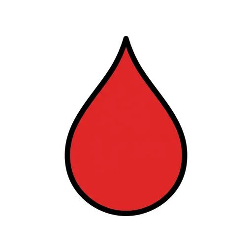 Pictograma de sangre (cuerpo y salud) para SAAC y logopedia