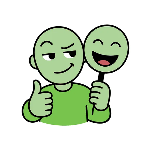 Pictograma de sarcasmo (palabras y comunicación) para SAAC y logopedia