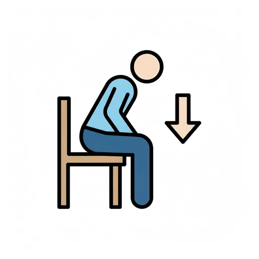 Pictograma de sentarse (acciones y verbos) para SAAC y logopedia