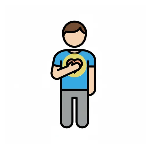 Pictograma de sentir (acciones y verbos) para SAAC y logopedia