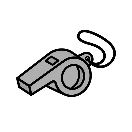 Pictograma de silbato (ocio, música y tecnología) para SAAC y logopedia