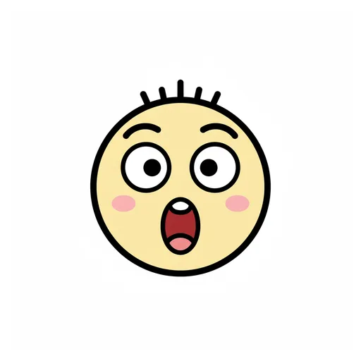 Pictograma de sorprendido (emociones y sentimientos) para SAAC y logopedia