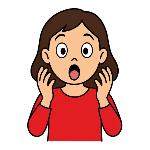Pictograma de sorpresa (emociones y sentimientos) para SAAC y logopedia