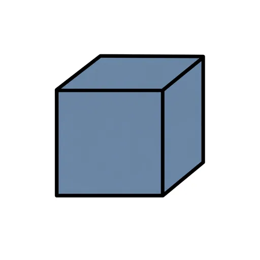 Pictograma de sólido (colegio, números y colores) para SAAC y logopedia