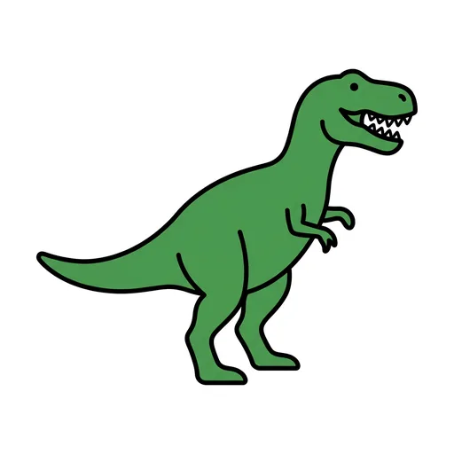 Pictograma de T-Rex (objetos cotidianos) para SAAC y logopedia