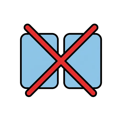 Pictograma de tampoco (palabras y comunicación) para SAAC y logopedia
