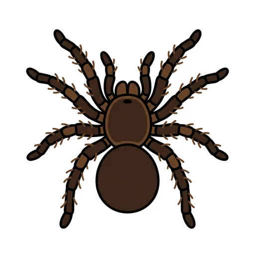 Pictograma de tarántula (animales) para SAAC y logopedia