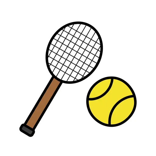 Pictograma de tenis (ocio, música y tecnología) para SAAC y logopedia