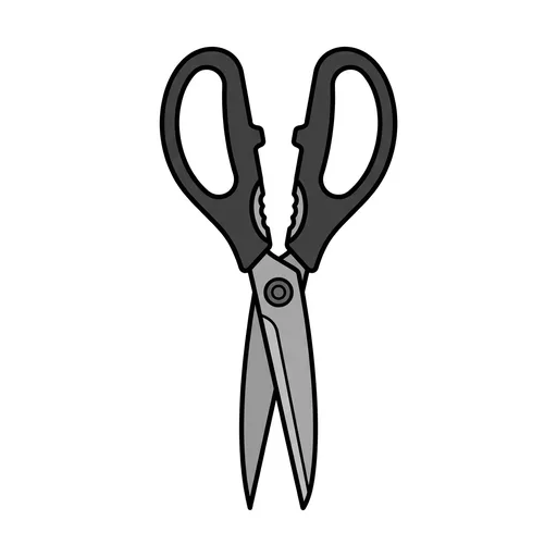 Pictograma de tijeras de cocina (objetos cotidianos) para SAAC y logopedia