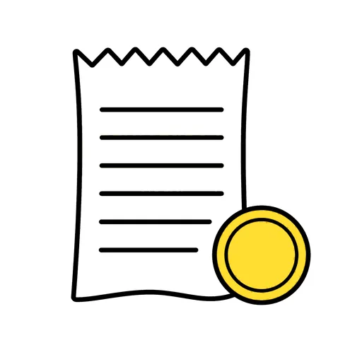 Pictograma de tique (objetos cotidianos) para SAAC y logopedia