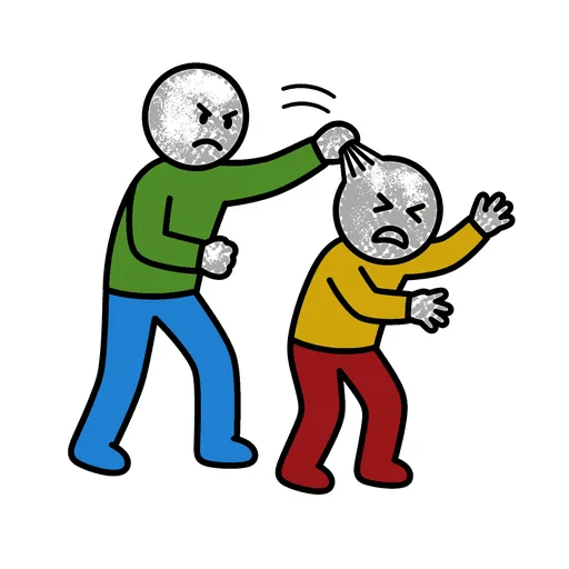 Pictograma de tirar del pelo (acciones y verbos) para SAAC y logopedia