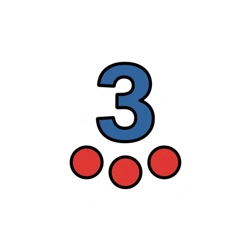 Pictograma de tres (colegio, números y colores) para SAAC y logopedia