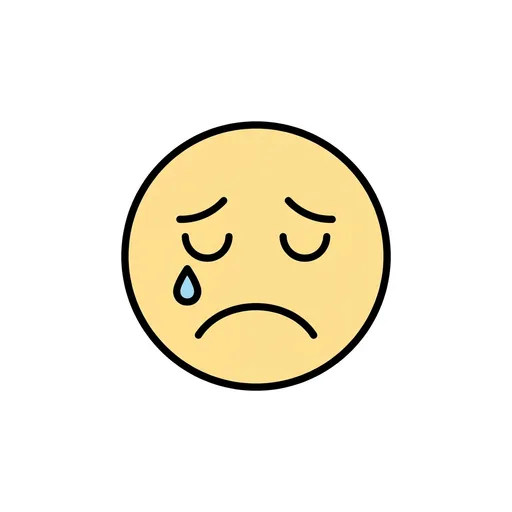 Pictograma de tristeza (emociones y sentimientos) para SAAC y logopedia