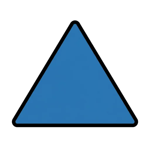 Pictograma de triángulo (colegio, números y colores) para SAAC y logopedia