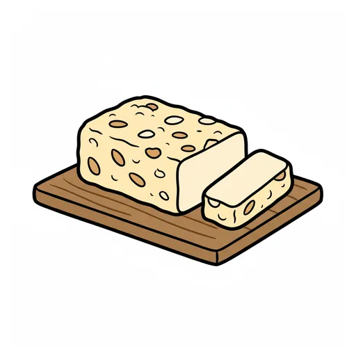 Pictograma de turrón (comida y bebida) para SAAC y logopedia
